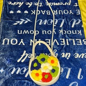 Flower patch work crossbody/handbag